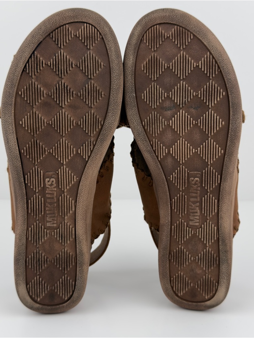 Muk Luks Brown Slingback Sandals Womens Sz 8 Summer Casual - Picture 8 of 9